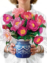 Load image into Gallery viewer, Peony Paradise Pop up Greeting Card
