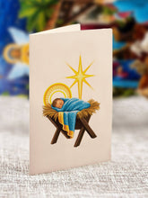 Load image into Gallery viewer, Starlit Nativity 3D Greeting Card

