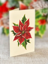 Load image into Gallery viewer, Birch Poinsettia Pop-up Greeting Cards
