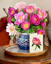 Load image into Gallery viewer, Peony Paradise Pop up Greeting Card
