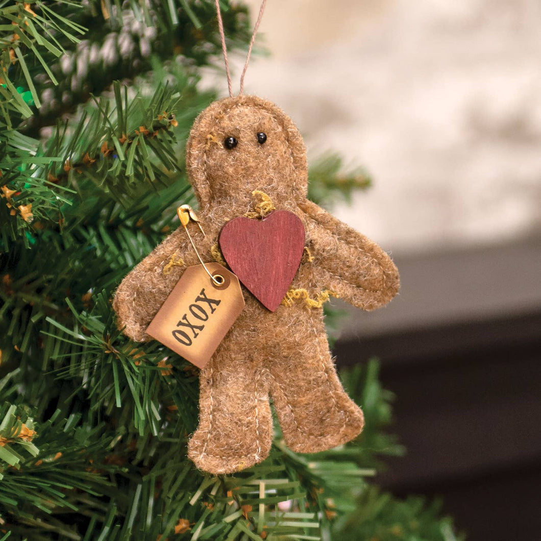 XOXO Gingerbread Man Ornament