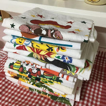 Load image into Gallery viewer, Retro Flour Sack Kitchen Towels
