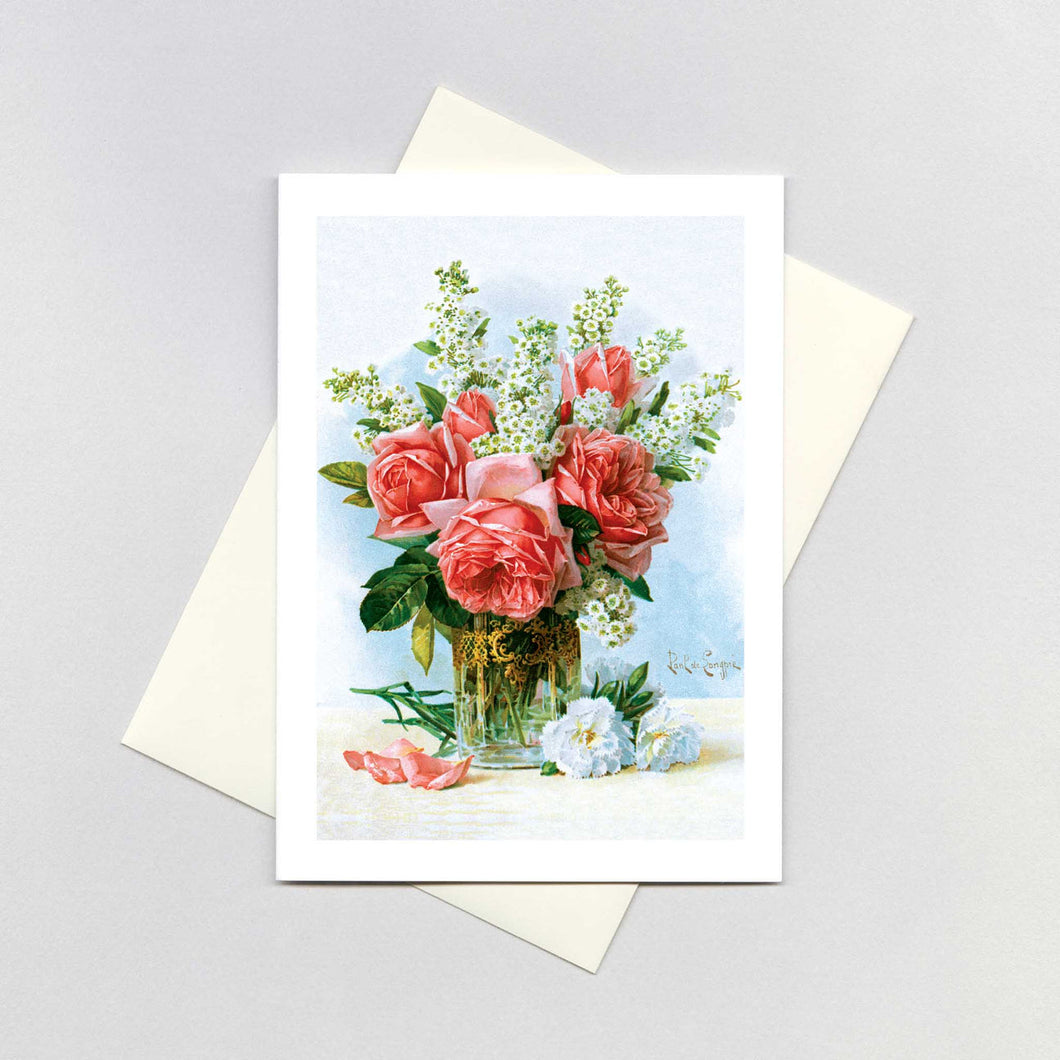 Bouquet Of Roses Mothers Day Greeting Card