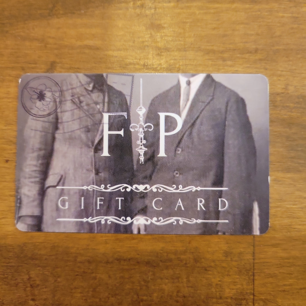 Finial & Parquet's Digital Gift Card