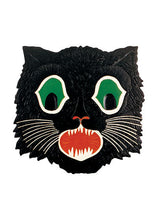 Load image into Gallery viewer, Black Cat Mask Halloween Greeting Card
