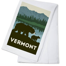 Load image into Gallery viewer, Vermont Grizzly Bear Tea Towel
