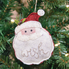 Load image into Gallery viewer, Felt Santa Wish Ornament
