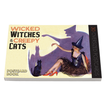 Load image into Gallery viewer, Wicked Witches &amp; Creepy Cats Postcard Book
