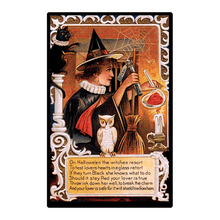 Load image into Gallery viewer, Wicked Witches &amp; Creepy Cats Postcard Book
