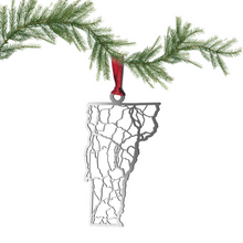 Load image into Gallery viewer, Stainless Steel Cut Vermont Ornament
