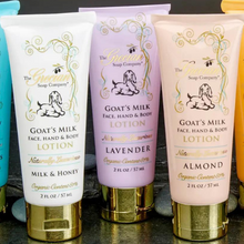 Load image into Gallery viewer, Organic Goats Milk Lotion Tubes
