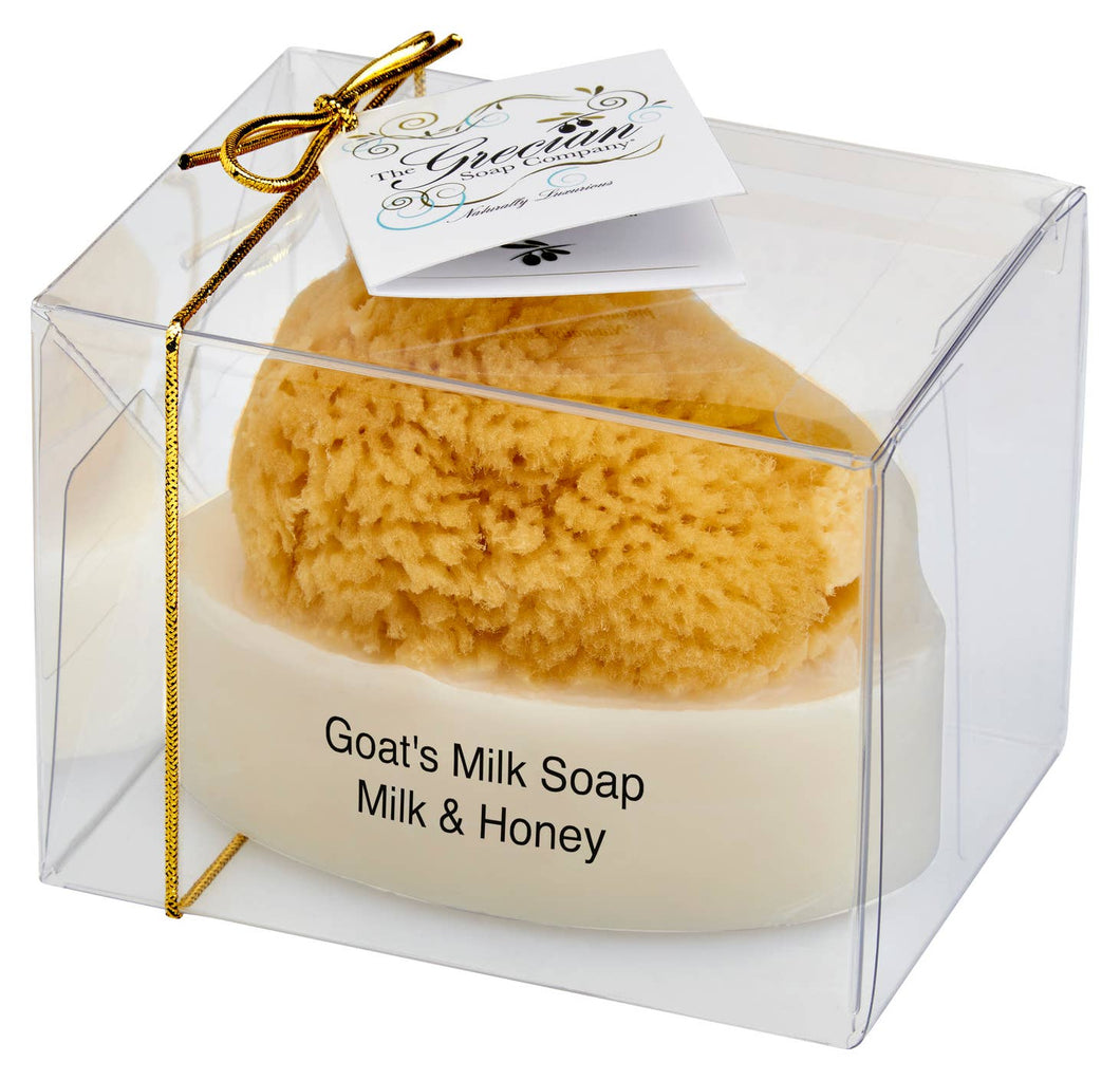 Goat Milk Soap with a Natural Sea Sponge