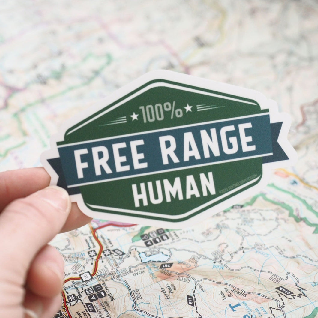 Free Range Human Stickers