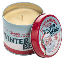 Load image into Gallery viewer, Santa&#39;s Naturals Tin Candles
